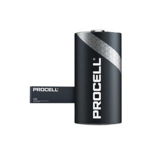 PACK OF 12 DURACELL PROCELL CR123 3V LITHIUM METAL BATTERIES EXP: 03/2030